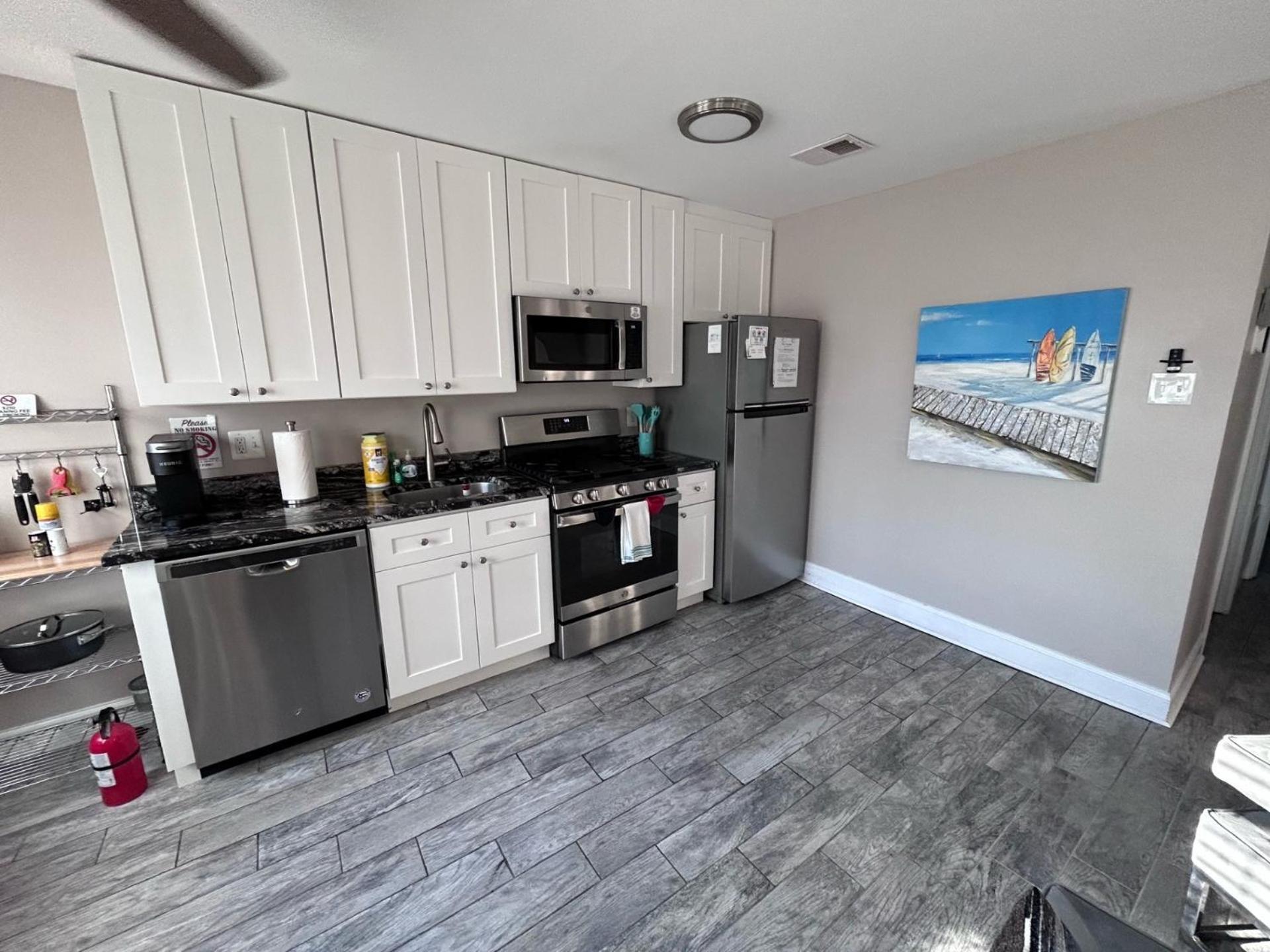 Beach Block Parking Modern Decor Porch Brigantine Extérieur photo