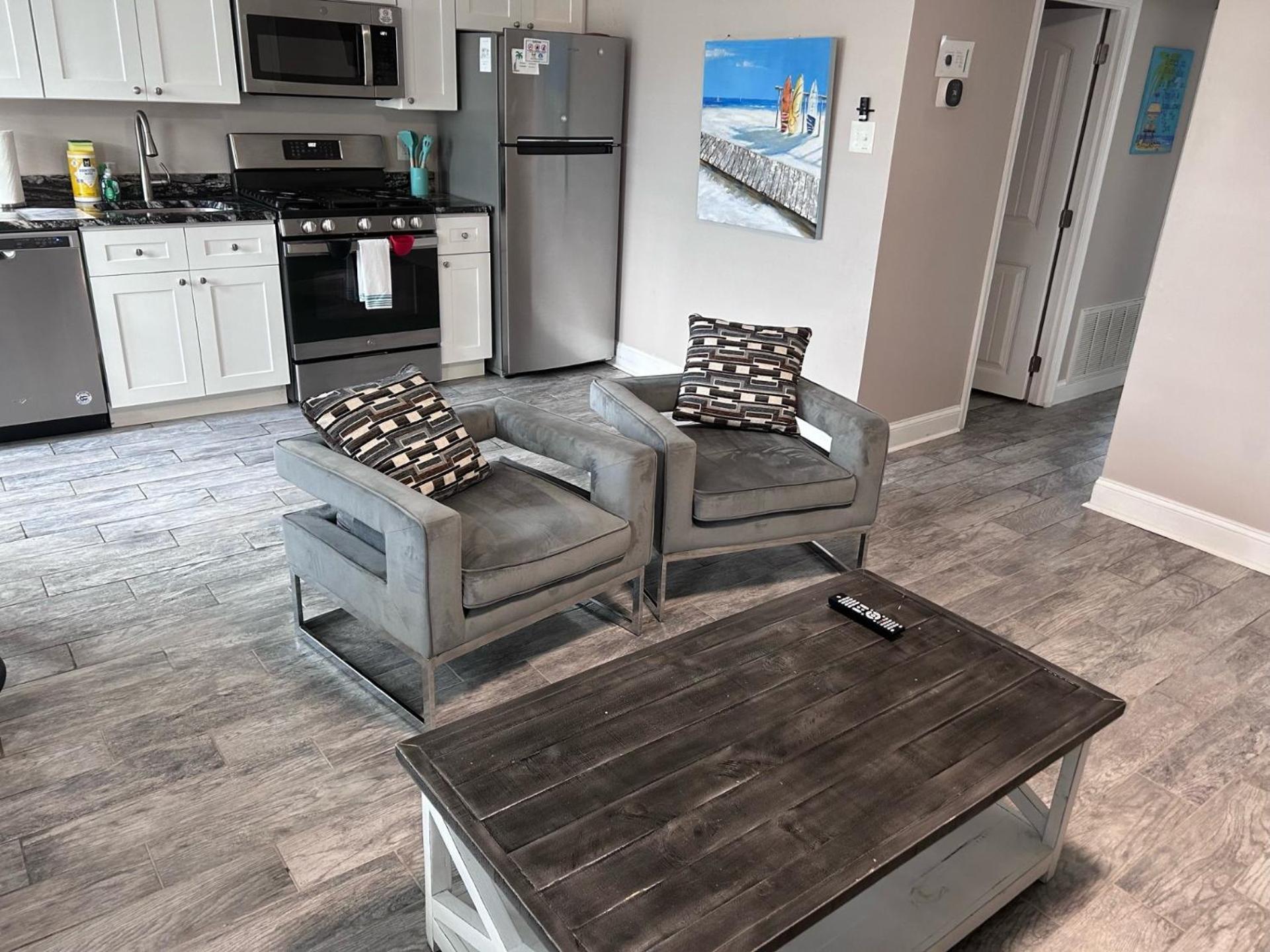 Beach Block Parking Modern Decor Porch Brigantine Extérieur photo