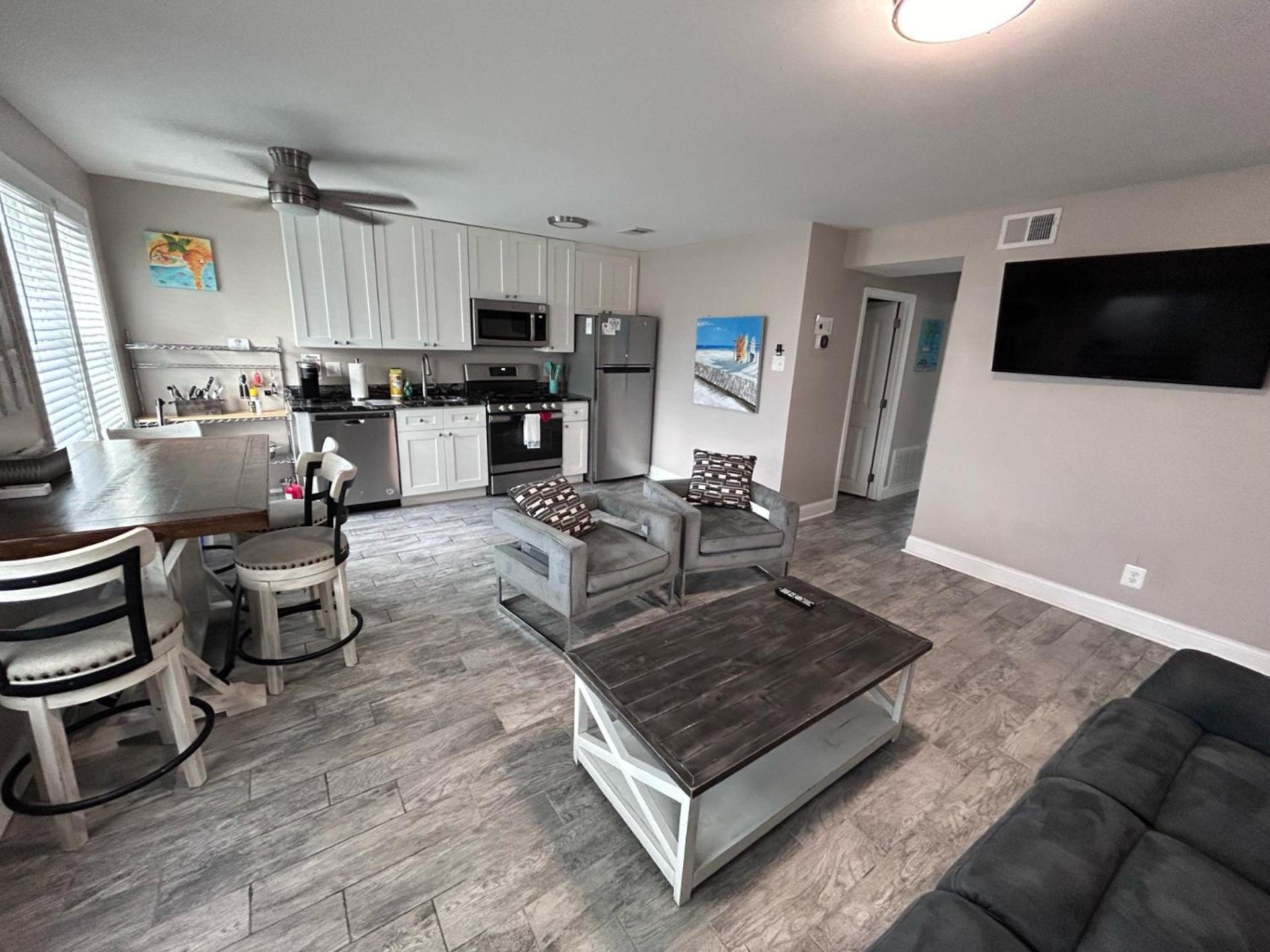 Beach Block Parking Modern Decor Porch Brigantine Extérieur photo